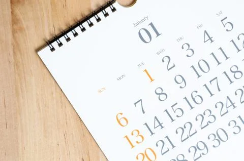 2019 calendar Stock Photos