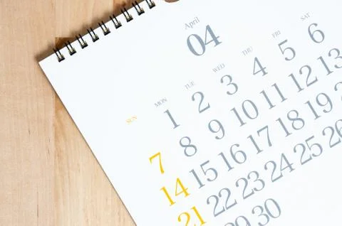 2019 calendar Stock Photos