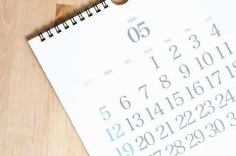 2019 calendar Stock Photos