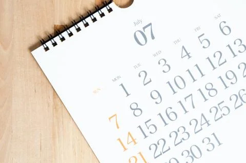 2019 calendar Stock Photos