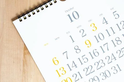 2019 calendar Stock Photos