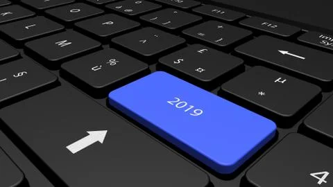 2019 Computer Illustrazione stock