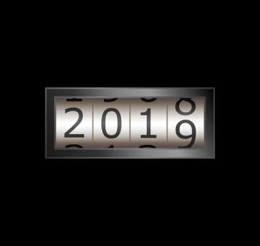 2019 Counter Stock Illustration