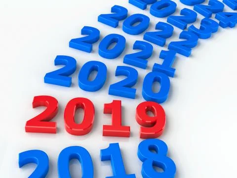 2019 future circle #2 Stock-Illustration
