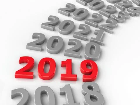 2019 future circle Stock Illustration