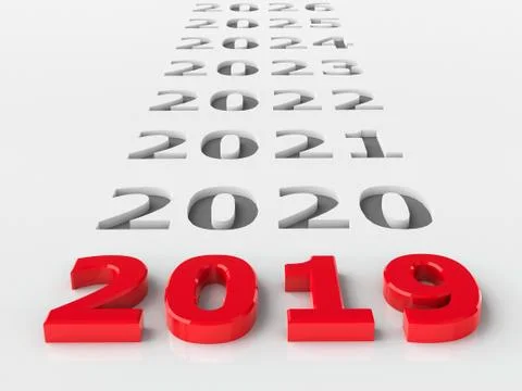 2019 future Stock Illustration