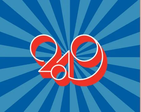 2019 logo new year vector on white background. Lettering for print web greeting Stock Illustration