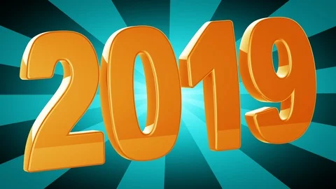 2019. Looping footage has 4K resolution. Illustration. Stock Footage 115279708
