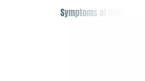 2019-nCoV virus symptoms infographics with english text. Pandemic coronavirus Stock Footage 127556053