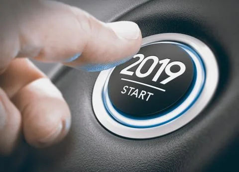 2019 Start, Two Thousand Nineteen. Stock Photos