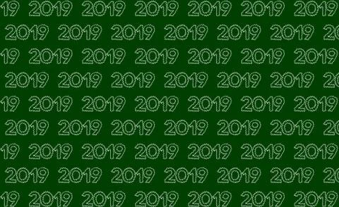 2019 text background Stock Illustration