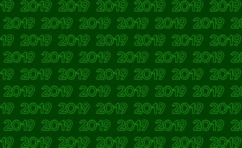 2019 text background Stock Illustration