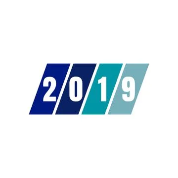 2019 text design Ilustración de archivo