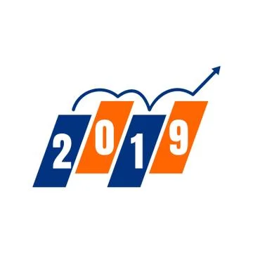 2019 text design Stock Illustration