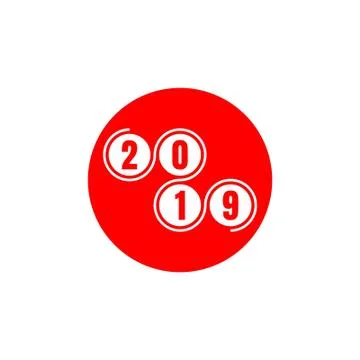 2019 text design Stock Illustration