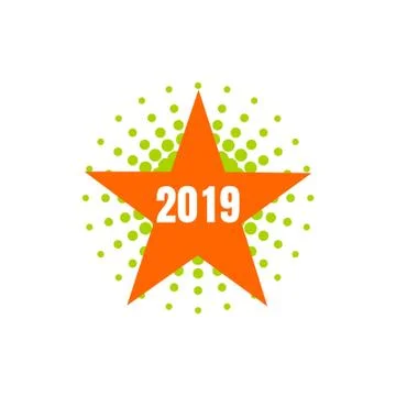 2019 text design Ilustración de archivo