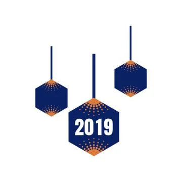 2019 text design Ilustración de archivo