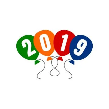 2019 text design Ilustración de archivo
