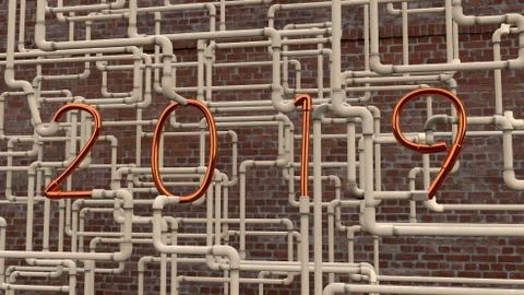 2019 Tubes Stock Illustration