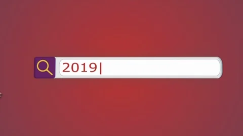 "2019" Typing into Search Engine on Computer Screen. Internet Search Engine Stock Footage 101243709