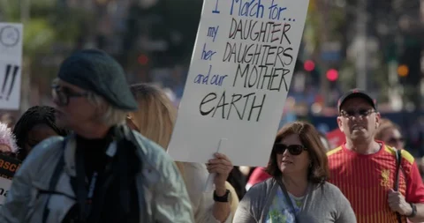 2019 Women’s March Stock Footage 101544442