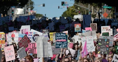 2019 Women’s March Stock Footage 101581449