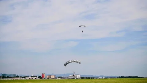 2020 353rd Special Operations Group land during a High Altitude, Low Opening Stock Footage 157210835