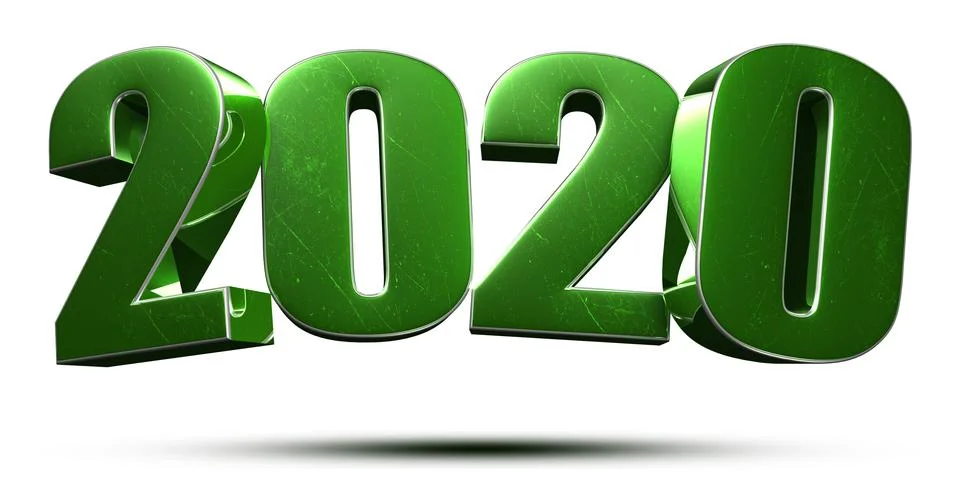 2020 3d. Stock Illustration