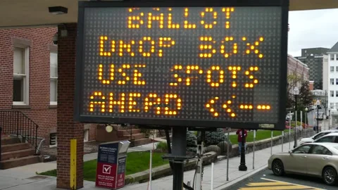 2020 Ballot Dropbox Stock Footage 142238223