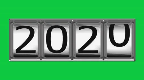 2020 on billboard Stock Footage 33667638