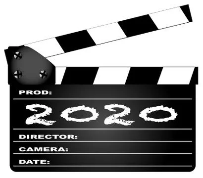 2020 Clapper Board Stock Illustration