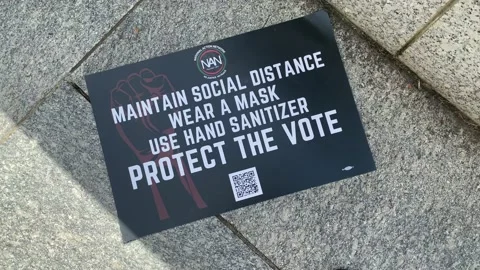 The 2020 "Get Off Our Necks" Commitment March in Washington, D.C. Stock Footage 138232437