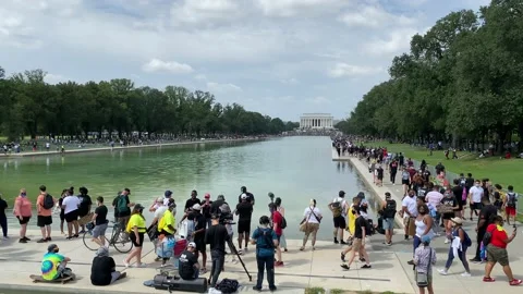 The 2020 "Get Off Our Necks" Commitment March in Washington, D.C. Stock Footage 138232467