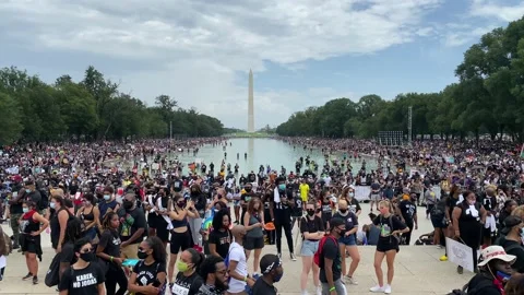The 2020 "Get Off Our Necks" Commitment March in Washington, D.C. Stock-Footage 138232776