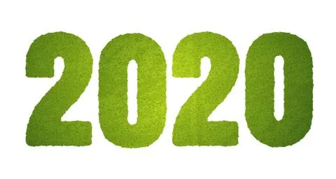 2020 green grass 库存插图