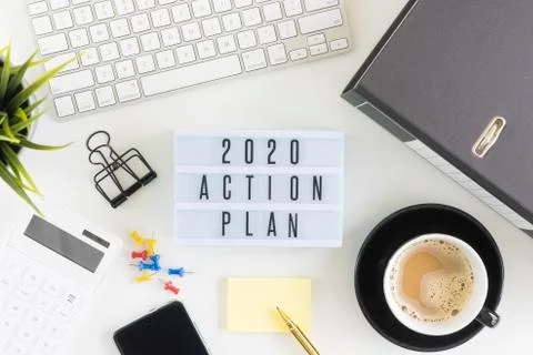 2020 lightbox concept Stock Photos