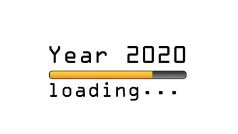 2020 Loading bar template background Stock Illustration