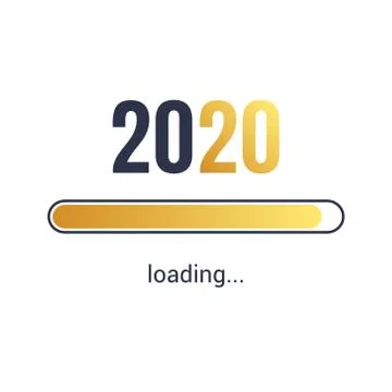 2020 loading calendar background cover vector design brochure Illustrazione stock