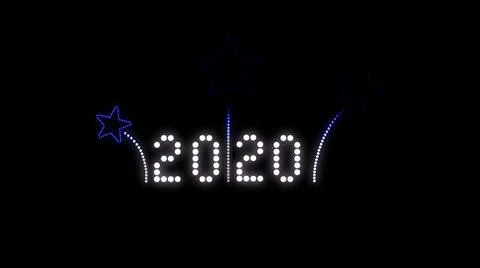 2020 Logo Text Stock Illustration