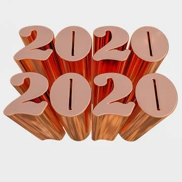 2020 New Year Background Stock Illustration