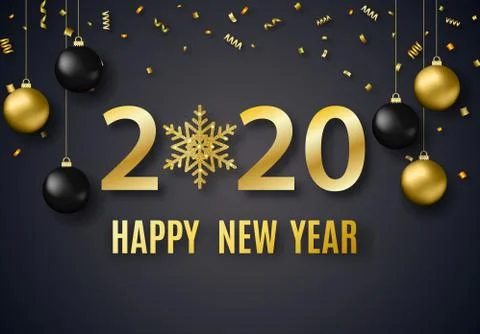 2020 New Year background Stock Illustration