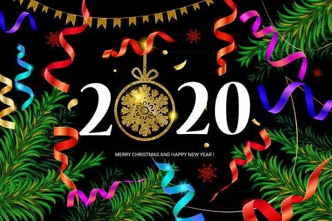 2020 New year background Stock-Illustration