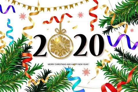 2020 New year background Stock Illustration