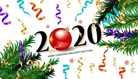 2020 New year background Stock Illustration