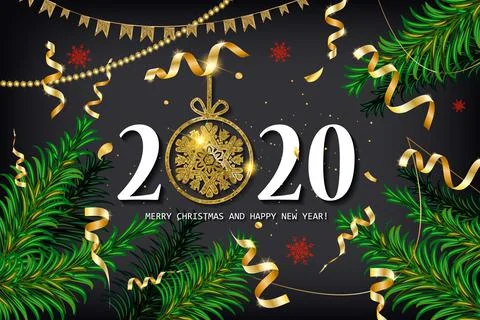 2020 New year background Stock Illustration