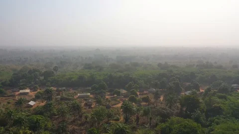 2020 - remote jungle camp in the interior of West African wilderness, could be 库存影片 128988921