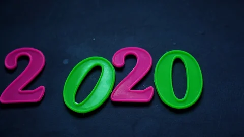 2020 reveal for new year Stock Footage 121839953