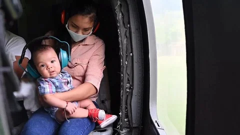 2020 U.S. Army Joint Task Force Bravo soldiers rescue civilians from a mountain Stock Footage 145279288