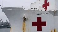 2020 - U.s. Navy Hospital Ship Mercy Is Activated To Fight The Coronavirus Stock Footage