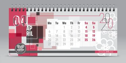 2020 vector calendar design, typography, illustration. Stock Illustration
